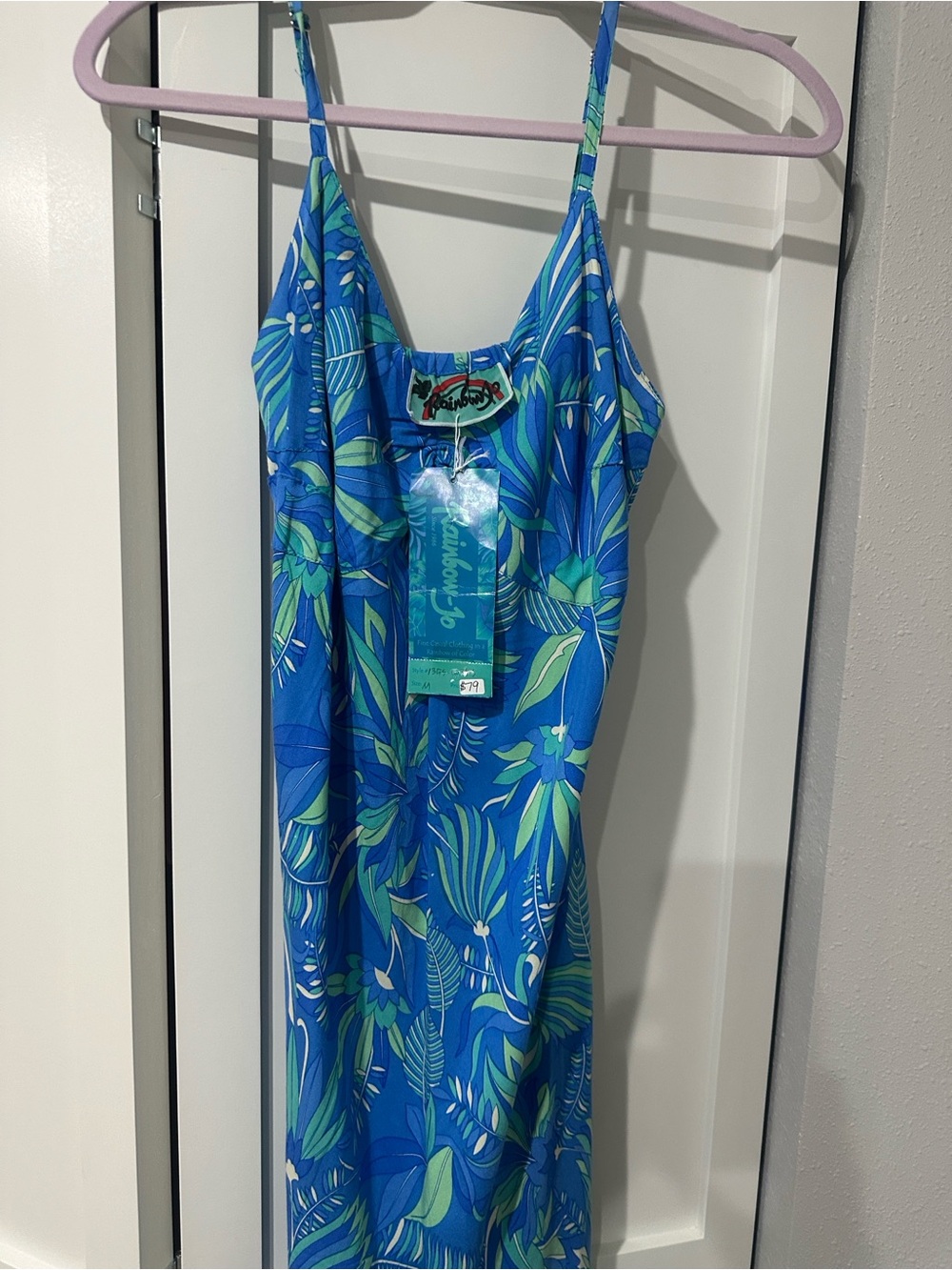 Rainbow Jo  and Blue Green Floral Sundress with adjustable straps